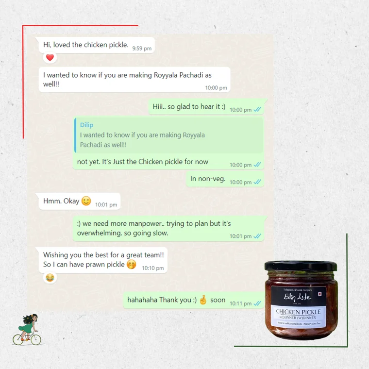Customer review of Chicken Pickle