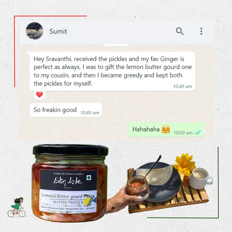 Customer review of Lemon & Bitter Gourd Pickle